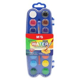 M&G - Vízfesték mini - 14 szín + ecset