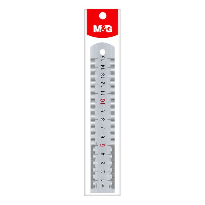 M&G - M&G vonalzó 15 cm, alumínium