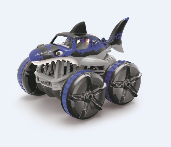 MAC TOYS - Kétéltű autó, cápa, kék