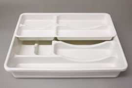 MAKRO - Sideboard, műanyag, 2db, fehér, 13920800