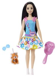 MATTEL - Barbie HLL18 Az első Barbie babám - Fekete hajú, rókás Barbie baba