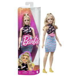 MATTEL - Barbie modell - fekete és kék ruha vesével