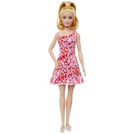 MATTEL - Barbie modell - rózsaszín virágos ruha