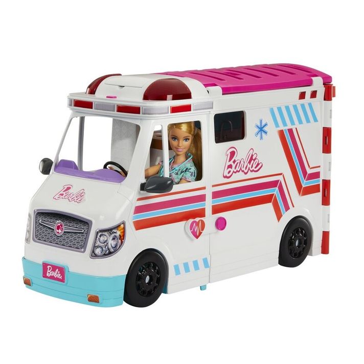 MATTEL - Barbie mentőautó és klinika 2 az 1-ben