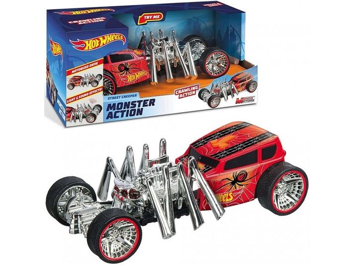 MATTEL - Hot Wheels Monster Action Street Creeper autó elemre 22cm