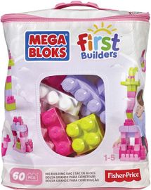 MEGA BLOKS - MEGA BLOKS kocka rózsaszínű műanyag tasakban CZP67