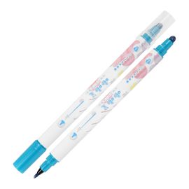 M&G - Kétoldalas filctoll Sakura tollal - Metál, sötétkék