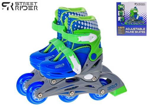 MIKRO TRADING - Street Rider görkorcsolya kék-zöld 26-29 méretű dobozban