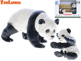 MIKRO TRADING - Zoolandia panda kicsinyével 4,5-10cm, Termékkeverék