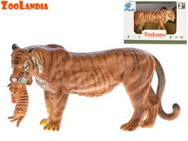 MIKRO TRADING - Zoolandia tigris/tigrislány kölyökkel 15cm dobozban, Vegyes termékkínálat
