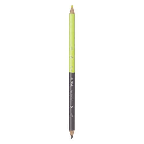 MILAN - Háromszögletes Fluo ceruza kétoldalas fekete-sárga