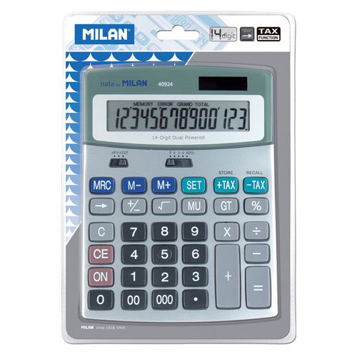 MILAN - Asztali számológép 14 férőhelyes 40924