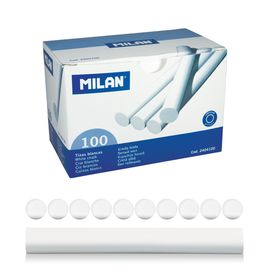 MILAN - Fehér kerek kréta 100 db