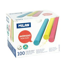 MILAN - Kerek kréta színes pormentes 100 db