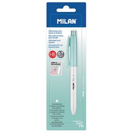 MILAN - Micro Pencil / ceruza PL1 Antibakteriális HB 0,7 mm - türkizkék, buborékfólia