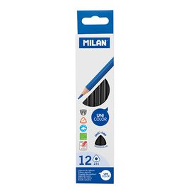 MILAN - Ergo Grip háromszögletű zsírkréta 1 db, fekete