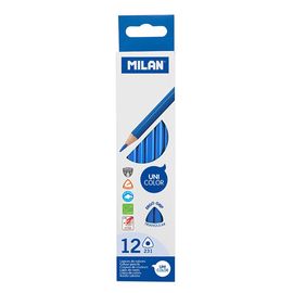 MILAN - Ergo Grip zsírkréta háromszög 12 db, Cyan