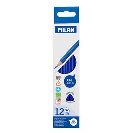 MILAN - Ergo Grip zsírkréta háromszög 12 db, Ocean Blue