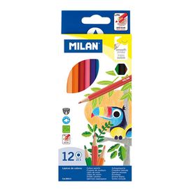 MILAN - Hatszögletű zsírkréta 12 db