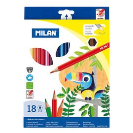 MILAN - Hatszögletű zsírkréta 18 db