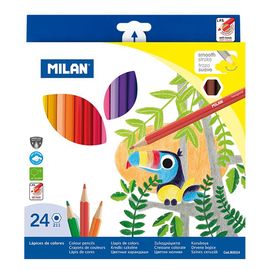 MILAN - Hatszögletű zsírkréta 24 db