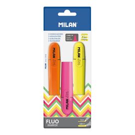 MILAN - Highlighter Fluo Marker - 3 darabos készlet