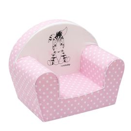 NEW BABY - Gyermek fotel Zebra világos rózsaszín