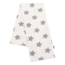 NEW BABY - Flanel pelenka nyomtatott mintával fehér STARS