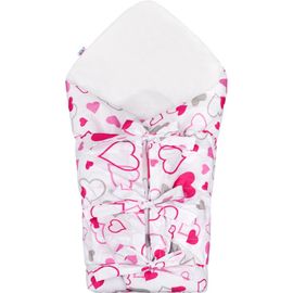 NEW BABY - Klasszikus megkötős pólya rózsaszín szívecskék