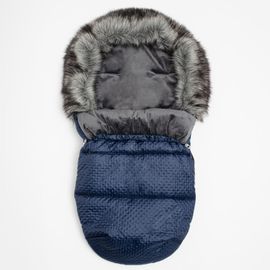 NEW BABY - Téli lábzsák Lux Fleece blue