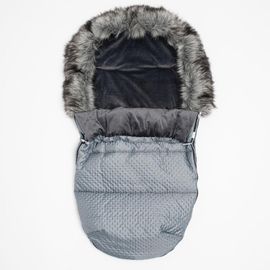 NEW BABY - Téli lábzsák Lux Fleece graphite