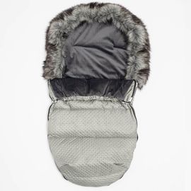 NEW BABY - Téli lábzsák Lux Fleece szürke