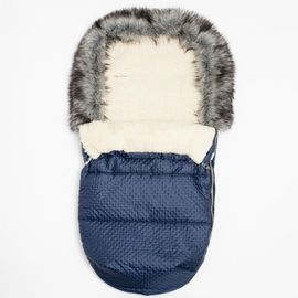 NEW BABY - Téli lábzsák Lux Wool blue