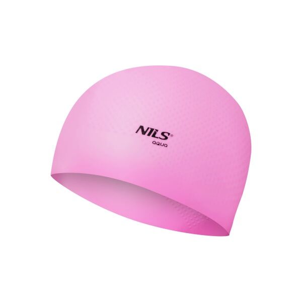 NILS - Szilikon sapka Aqua NQC Dots rózsaszínű