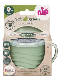 NIP - GREEN line Snackbox 2in1, 1db, zöld