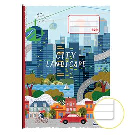NOTES - Jegyzetfüzet A4, 20 lap - bélelt 424 City Landscape