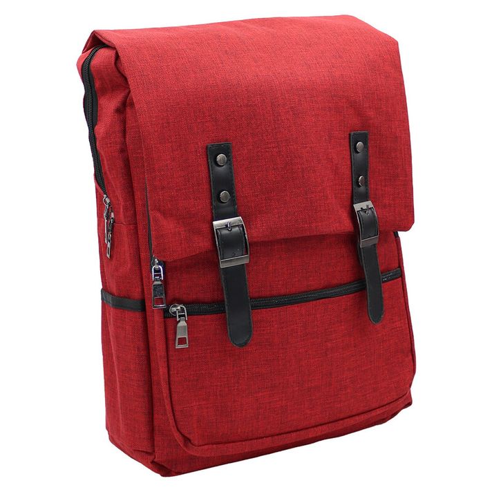ORMI - Női hátizsák USB-vel - piros