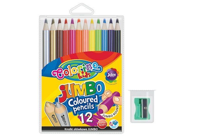 PATIO - Colorino Jumbo zsírkréták 12 színű kerek