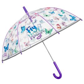 PERLETTI - Cool Kids Transparent, Baba fényvisszaverő esernyő pillangókkal, 15634