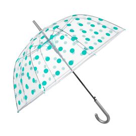 PERLETTI - Női automata esernyő Stampa Transparent / rózsaszín, 26334