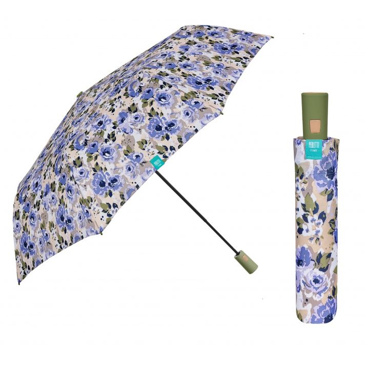 PERLETTI - Női összecsukható automata esernyő Peonie / rózsaszín, 26305