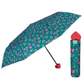 PERLETTI - Női összecsukható esernyő FANSTASIA HEART / lila, 26233