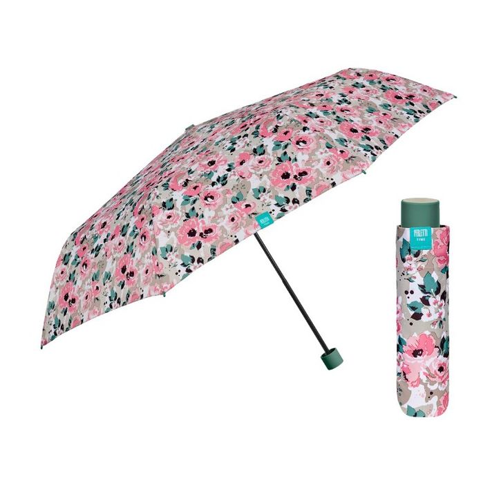 PERLETTI - Női összecsukható esernyő Peonie / rózsaszín, 26304