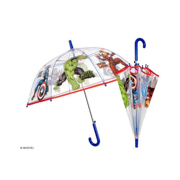 PERLETTI - Gyermek automata esernyő AVENGERS Transparent, 75282