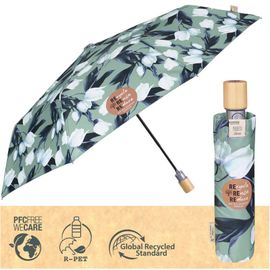PERLETTI – GREEN Női összecsukható esernyő TULIPANI, 19123