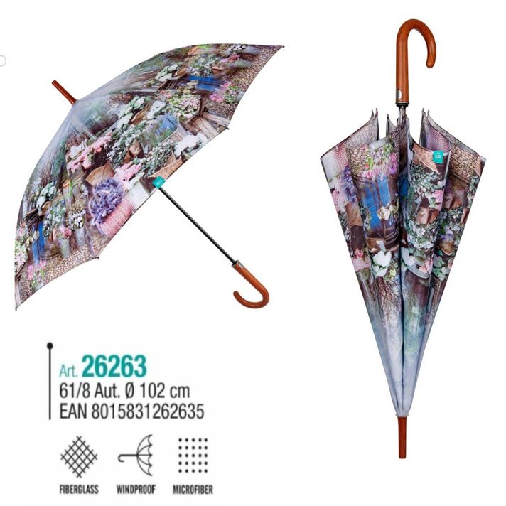 PERLETTI - TIME Női automata esernyő Landscape, 26263