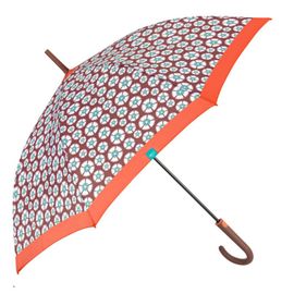 PERLETTI - Time, Női bot esernyő / piros szegély, 26242