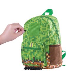 PIXIE CREW - Gyerek kis hátizsák, Minecraft , GREEN/BROWN