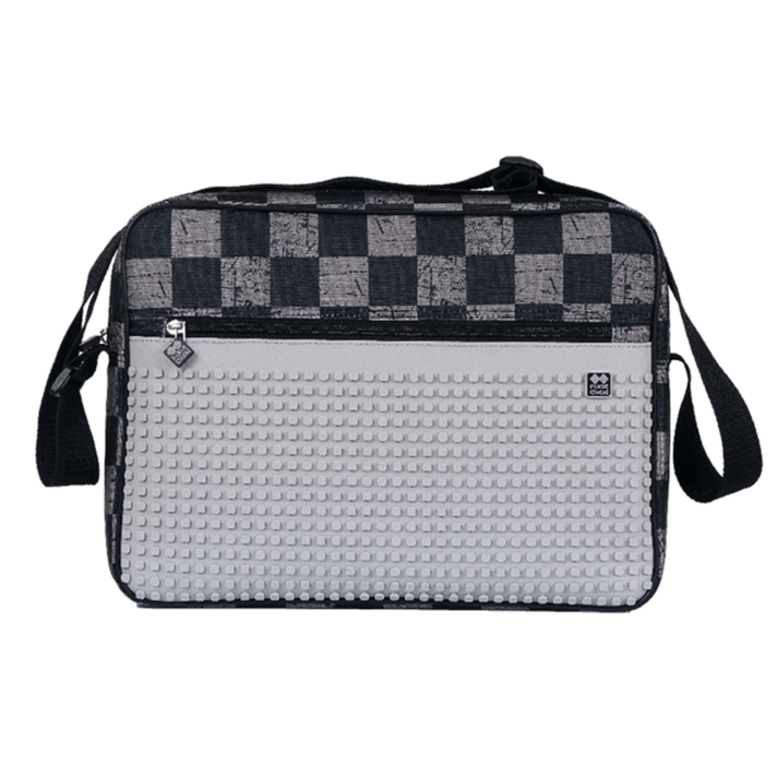 PIXIE CREW - Messenger táska, printed grey/grey