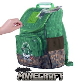 PIXIE CREW - Gyerek kis hátizsák, Minecraft GREEN/BROWN